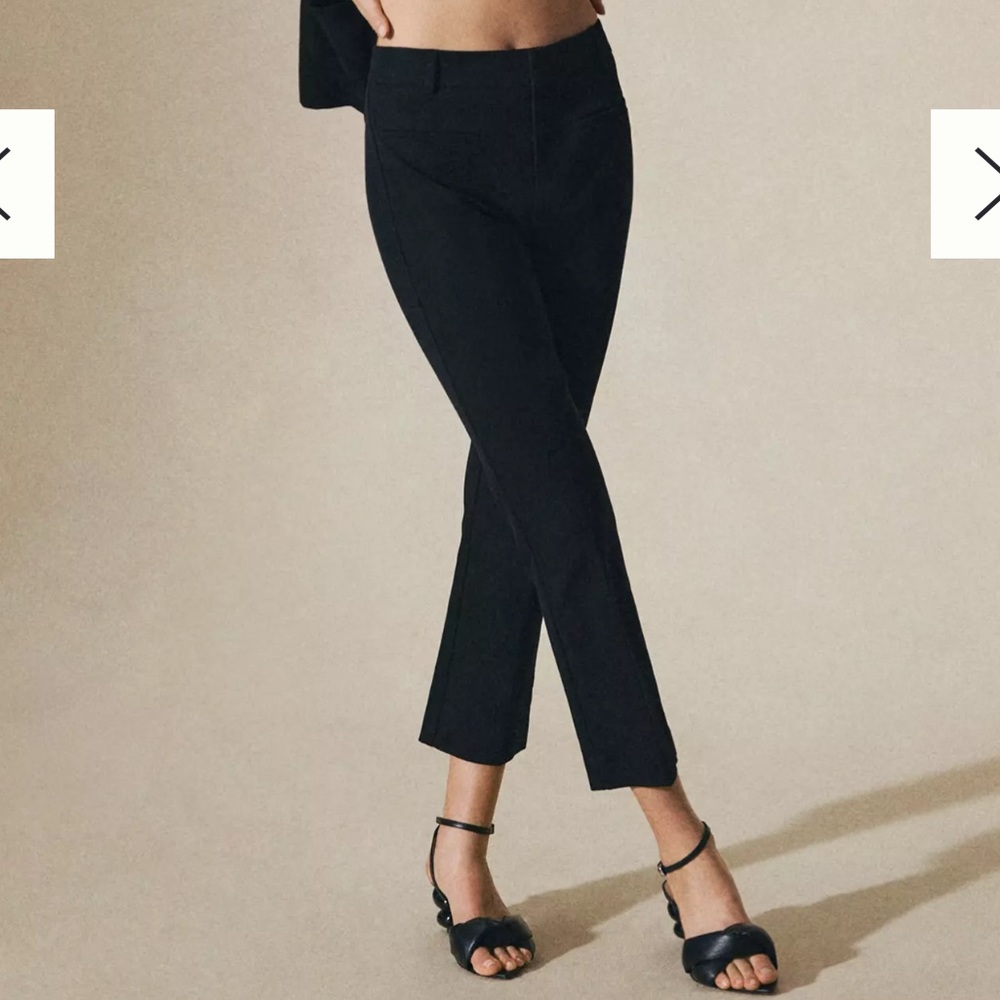 Anthropologie The Essential Slim Trouser in Black size 0